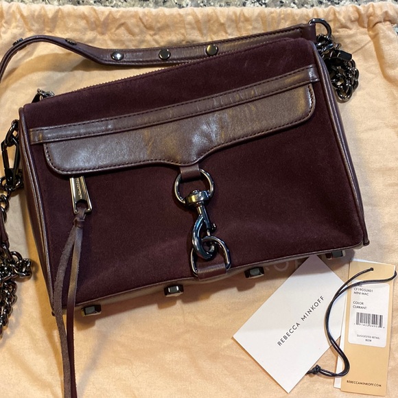 Rebecca Minkoff Handbags - Rebecca Minkoff Mini Mac Crossbody bag in Currant